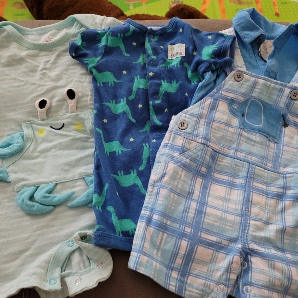3 to 6 rompers and overalls